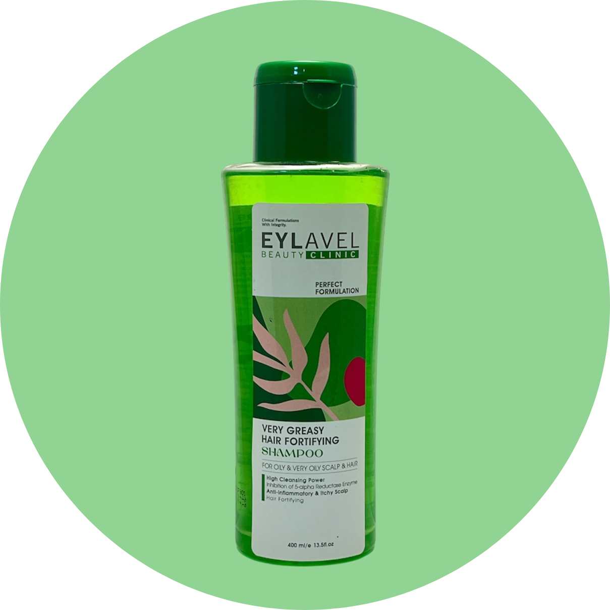 شامپو موهای خیلی چرب ایلاول حجم 400 میل/EYLAVEL Strengthening Shampoo Suitable for Very Oily Hair